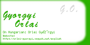 gyorgyi orlai business card